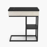 Delta Rectangle End Table with Bluetooth Speaker and USB Charging Port