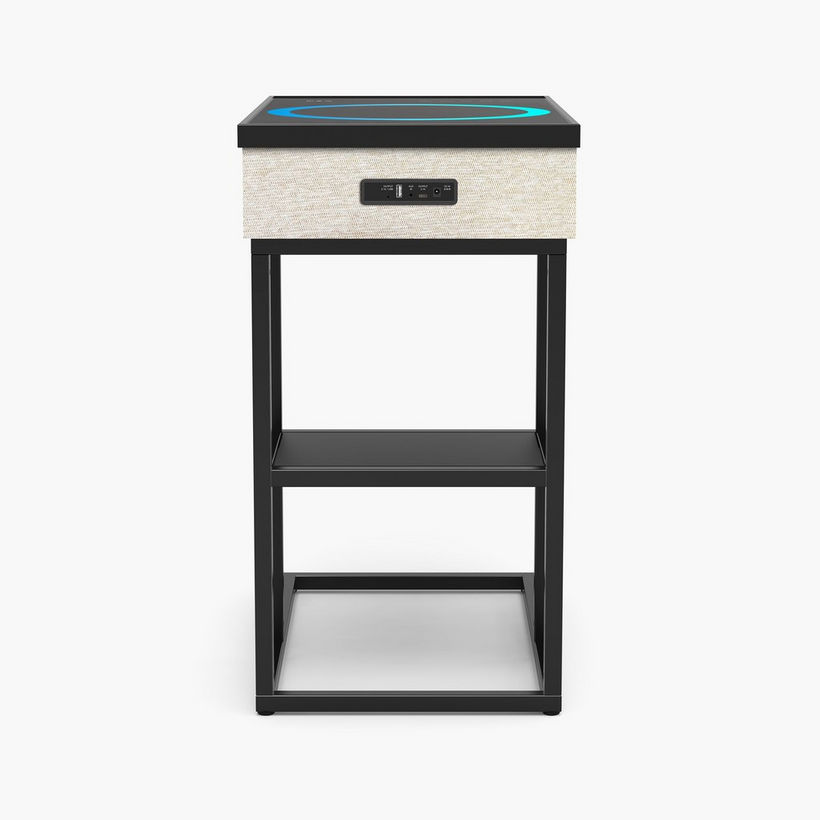 Delta Rectangle End Table with Bluetooth Speaker and USB Charging Port - Image 7