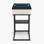 Delta Rectangle End Table with Bluetooth Speaker and USB Charging Port