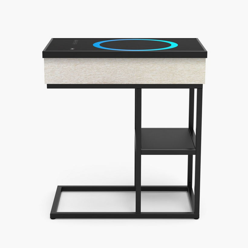 Delta Rectangle End Table with Bluetooth Speaker and USB Charging Port - Image 9