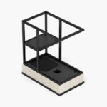Delta Rectangle End Table with Bluetooth Speaker and USB Charging Port