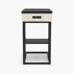Delta Rectangle End Table with Bluetooth Speaker and USB Charging Port