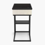 Delta Rectangle End Table with Bluetooth Speaker and USB Charging Port