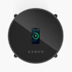 Ambre Round End Table with Bluetooth Speaker and USB Charging Port