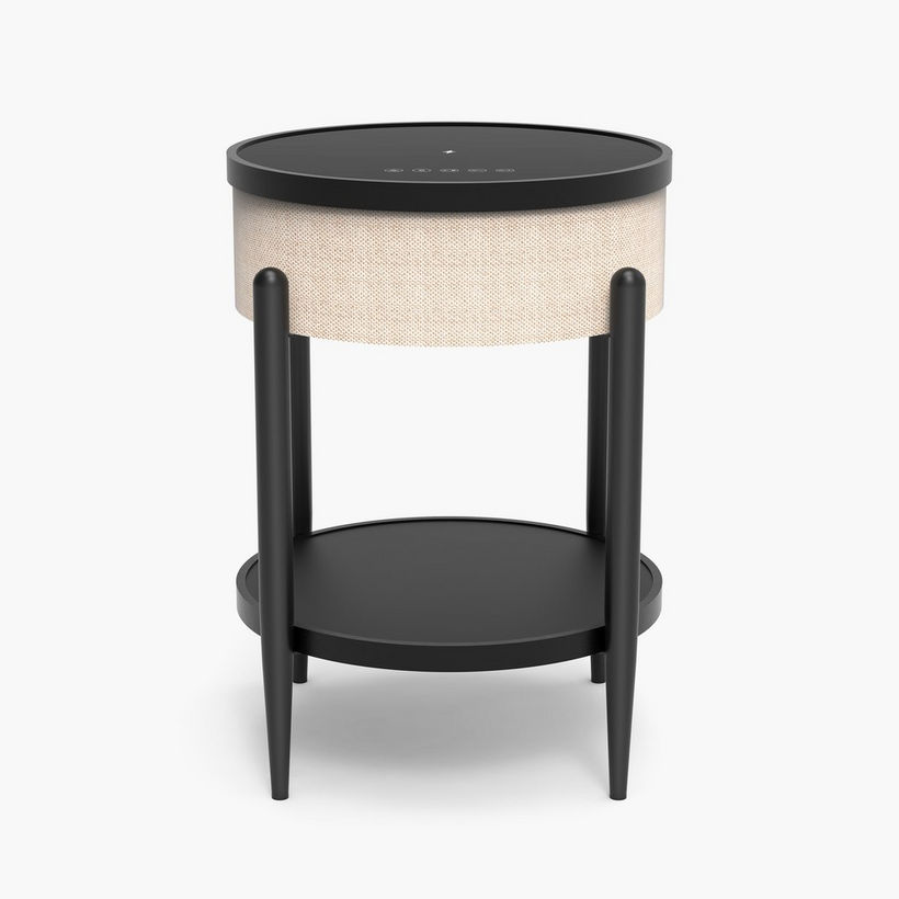 Ambre Round End Table with Bluetooth Speaker and USB Charging Port - Image 10