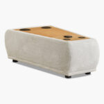 Orlando Fabric Wireless C-Type Charging Console with Bluetooth Speaker and Storage