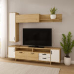 Belina Wall Unit with Storage for TVs up to 65 Inches