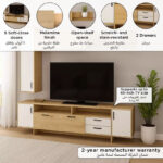 Belina Wall Unit with Storage for TVs up to 65 Inches