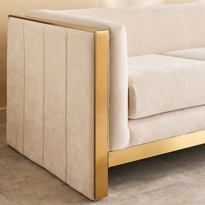 Vincent 2-Seater Fabric Sofa with 2 Cushions - Image 7