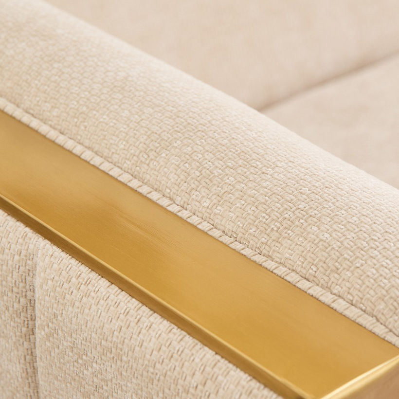 Vincent 2-Seater Fabric Sofa with 2 Cushions - Image 9