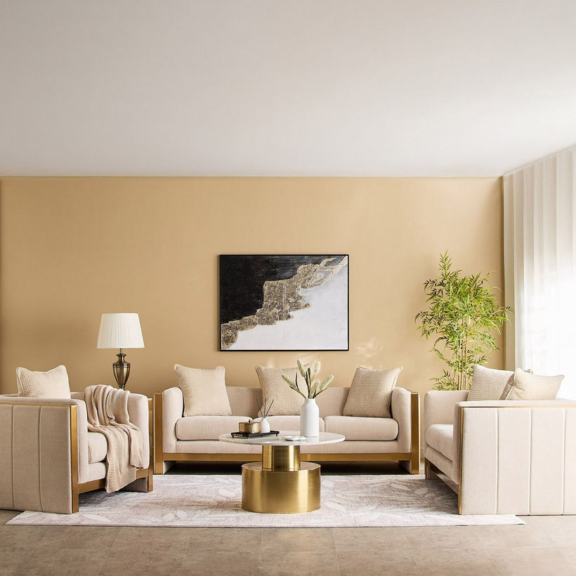 Vincent 2-Seater Fabric Sofa with 2 Cushions - Image 11