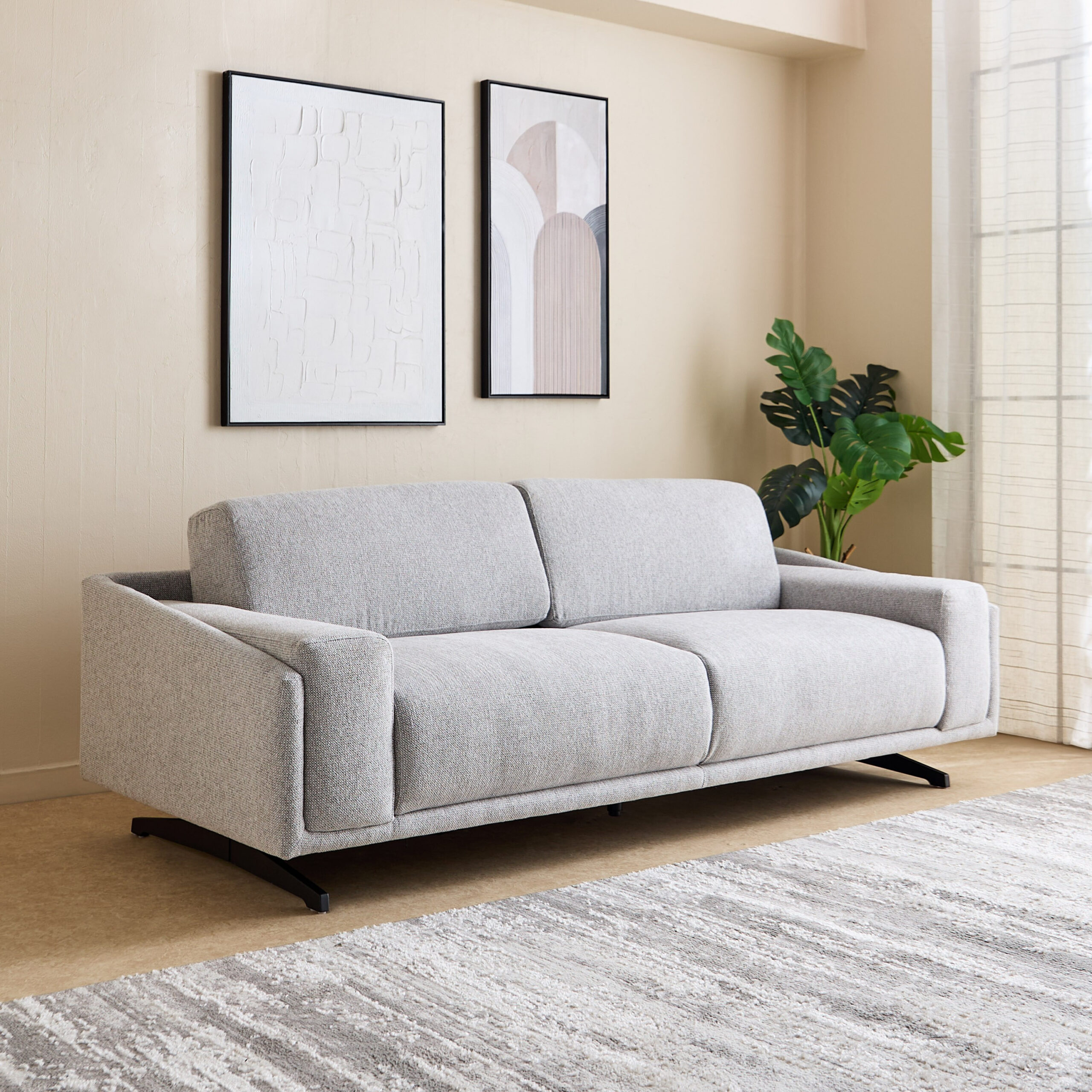 Armenia 3-Seater Fabric Sofa