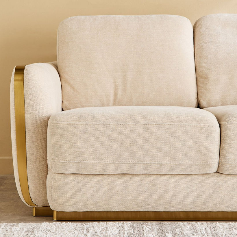 Bosco 2-Seater Fabric Sofa with 2 Cushions - Image 6