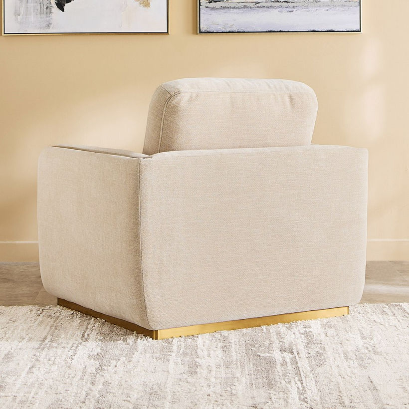 Bosco Fabric Armchair Sofa with Cushion - Image 4