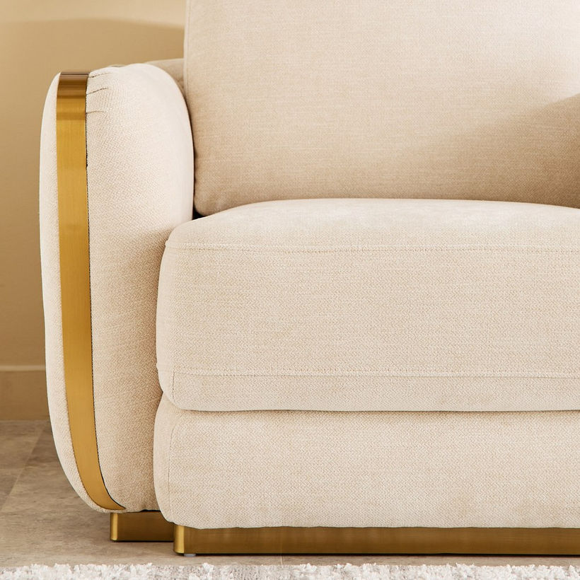 Bosco Fabric Armchair Sofa with Cushion - Image 6