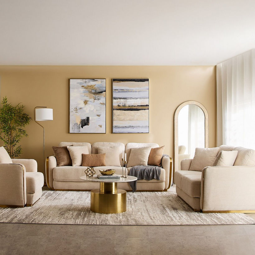 Bosco Fabric Armchair Sofa with Cushion - Image 11