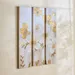 Onyx 3-Piece Flowers 40% Hand Painted Wall Art Set - 90x3x120 cm - Image 6