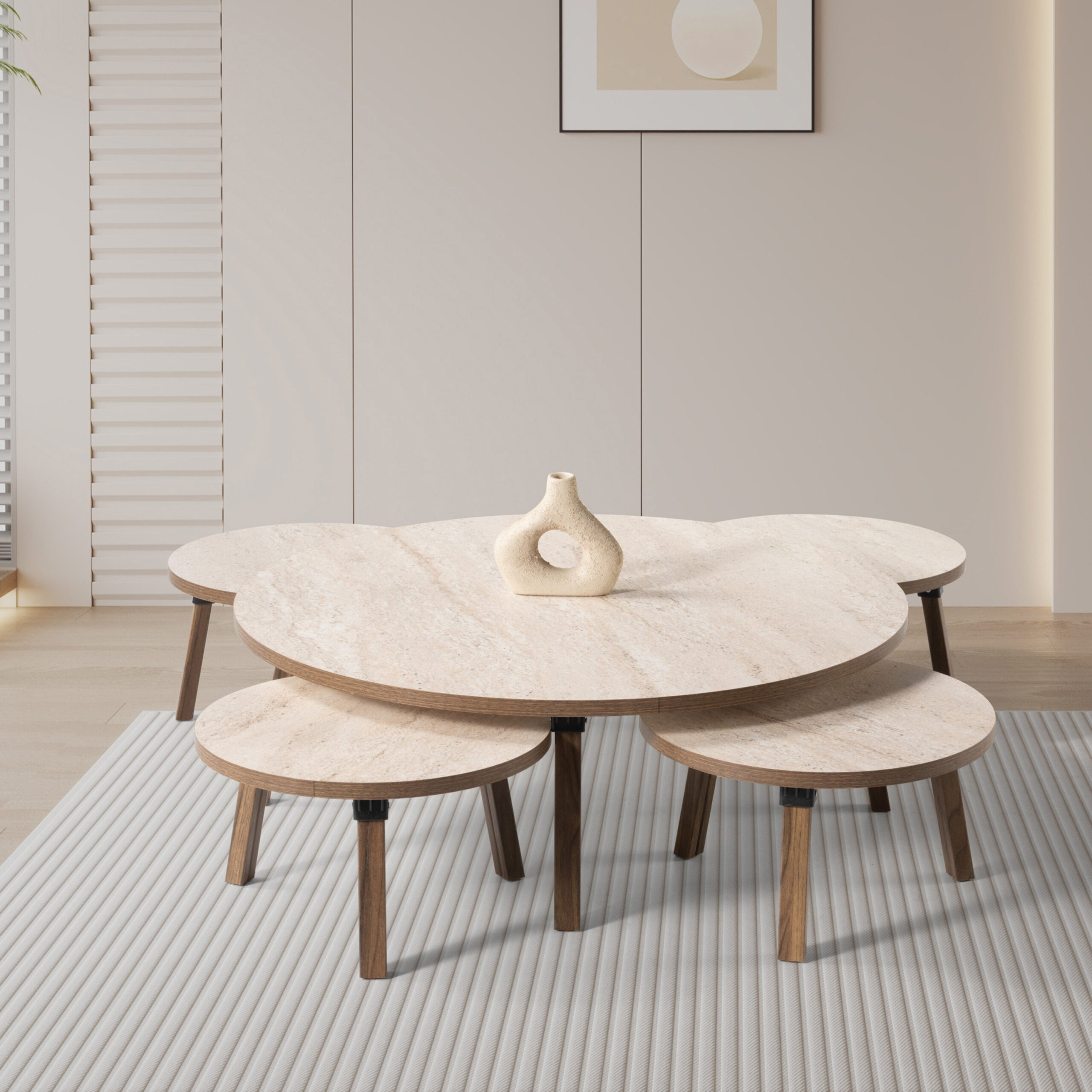 Movo Otto 5-Piece Coffee Table Set