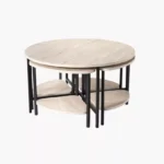 Josie Round Coffee Table with 4 Stools