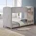 Curvy Upholstered Single Bunk Bed - 90x200 cm - Image 7