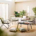 Vera Tribeca Outdoor 2+1+1 Seater Sofa Set with Coffee Table and Cushion