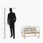 Vera Argon 2+1+1 Outdoor Set with Coffee Table and Cushion