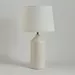 Nash-Zoe Big Size Ceramic Table Lamp with Linen Shade - 16x65 cm - Image 11