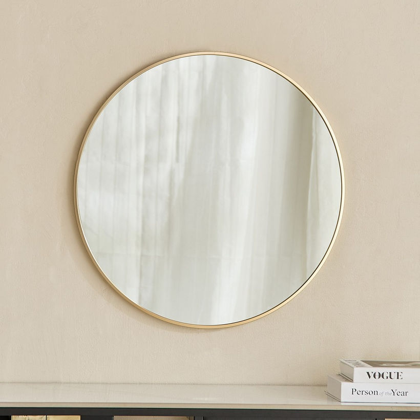 Sabrina Loft Metal Round Wall Mirror - 60x60x2.5 cm - Image 6
