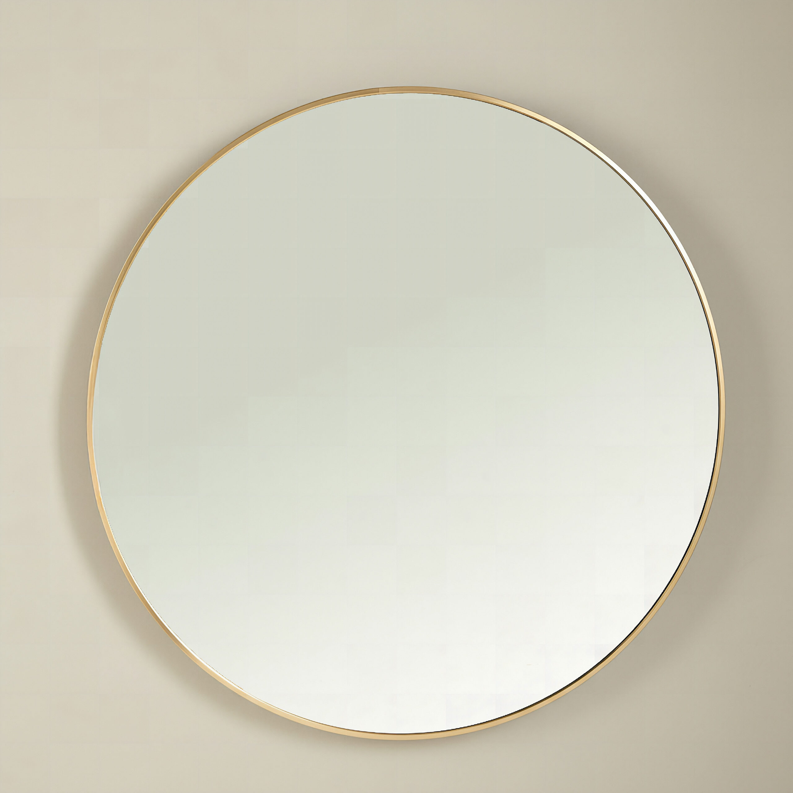 Sabrina Loft Metal Round Wall Mirror - 80x80x2.5 cm