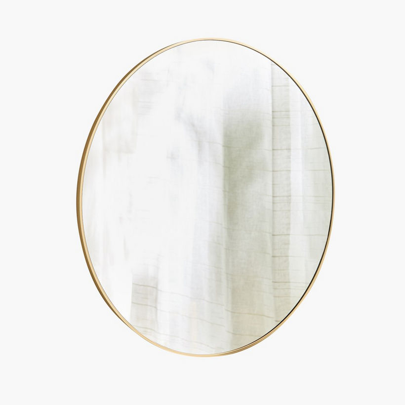Sabrina Loft Metal Round Wall Mirror - 80x80x2.5 cm - Image 2