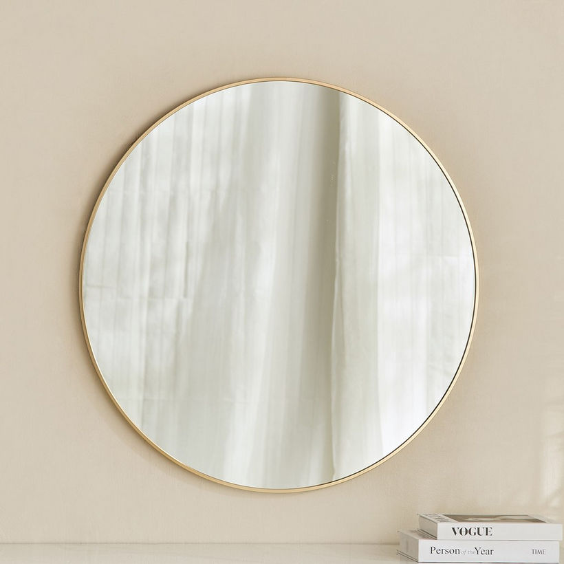 Sabrina Loft Metal Round Wall Mirror - 80x80x2.5 cm - Image 6