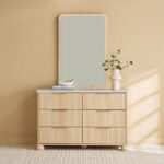 Island 6-Drawer Dresser with Mirror