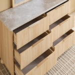 Island 6-Drawer Dresser with Mirror