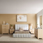Island 6-Drawer Dresser with Mirror