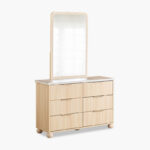 Island 6-Drawer Dresser with Mirror
