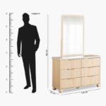 Island 6-Drawer Dresser with Mirror