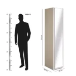 Artisan 1-Door Glossy Wardrobe with Mirror