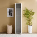 Artisan 1-Door Glossy Wardrobe with Mirror