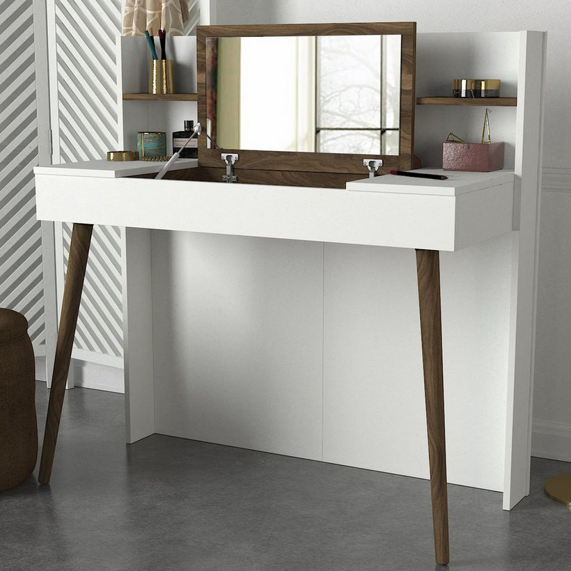 Modulix Retro Vanity Make Up Table with Mirror - Image 3