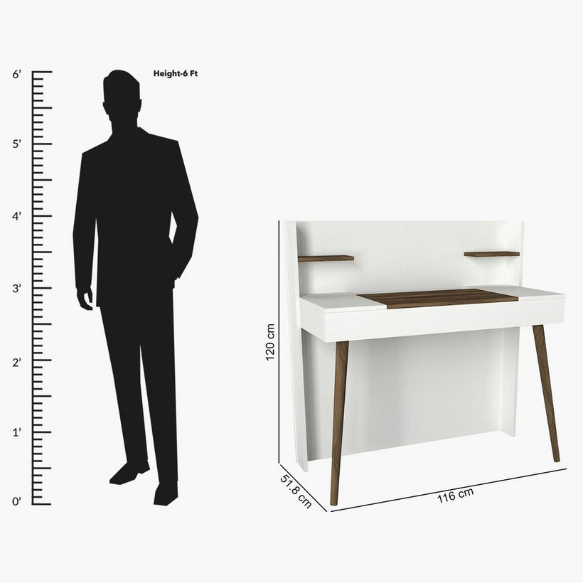 Modulix Retro Vanity Make Up Table with Mirror - Image 11