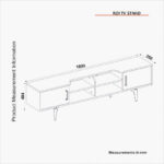 Modulix Roi 1.8 Meter TV Unit for TVs upto 70 inches