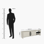 Modulix Arlo 1.5 Meter TV Unit for TVs upto 50 inches