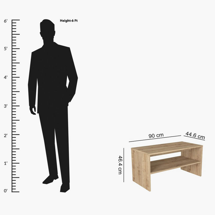 Modulix Elesa Coffee Table with Shelf - Image 2