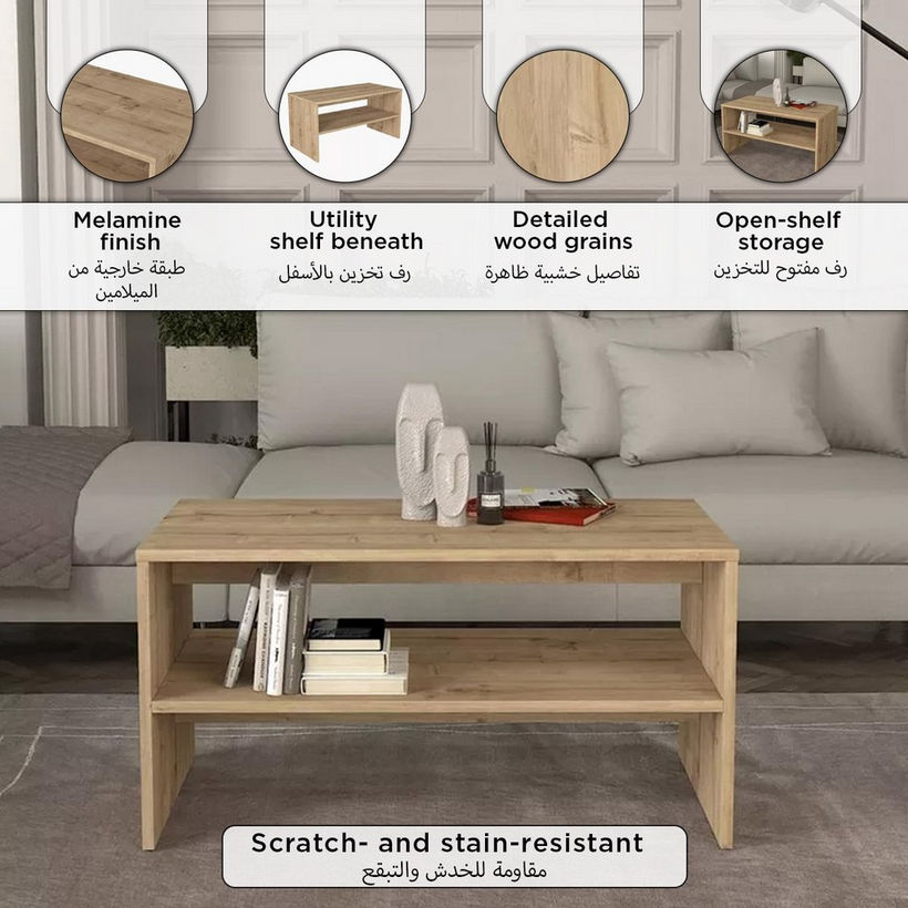 Modulix Elesa Coffee Table with Shelf - Image 10