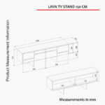 Modulix Lava 1.5 Meter TV Unit for TVs upto 65 inches