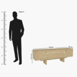 Modulix Lava 1.5 Meter TV Unit for TVs upto 65 inches