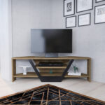 Modulix Opus Chevron Corner TV Unit for TVs upto 32 inches