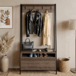 Modulix Alfa Coat Hanger and Shoe Cabinet