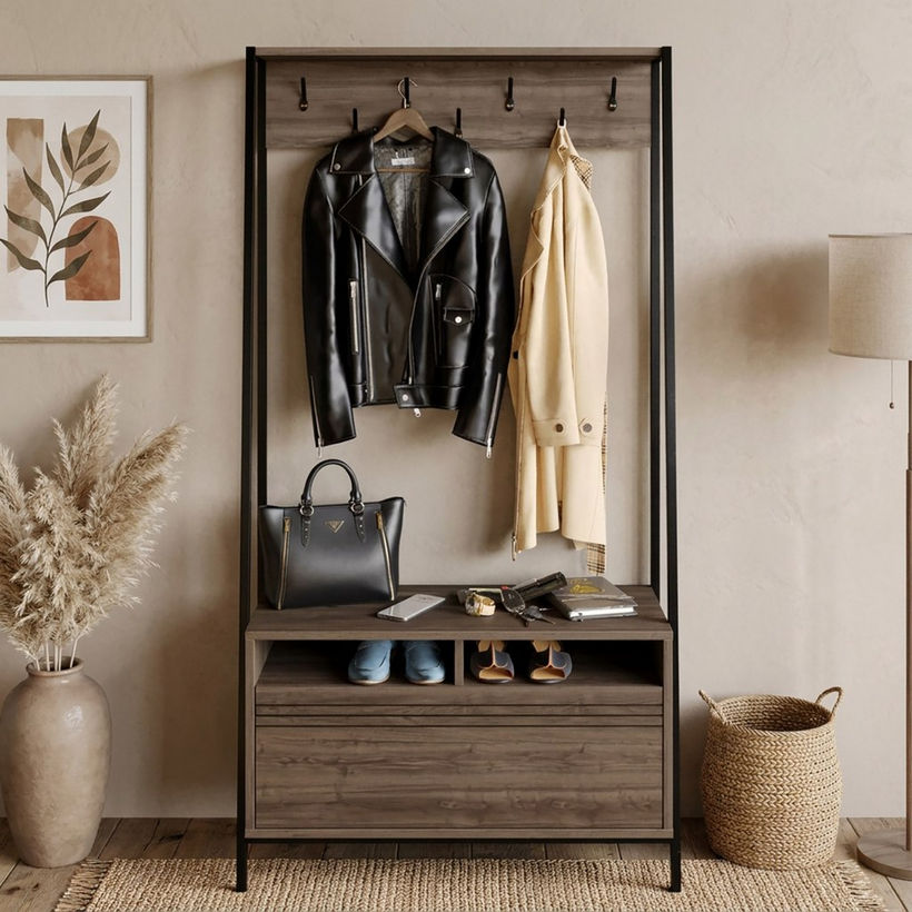Modulix Alfa Coat Hanger and Shoe Cabinet - Image 3