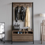 Modulix Alfa Coat Hanger and Shoe Cabinet